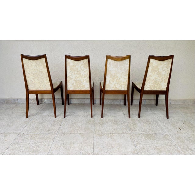 Mid-Century Modern Vintage Teak and Fabric Dining Chairs from G-Plan, 1960s, Set of 4 For Sale - Image 3 of 14