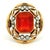 Arthur King & Ilias Lalaounis (Ark & Lj) 18k Gold Fire Opal and Diamond Ring, c.1960s, Size 6.75 For Sale - Image 16 of 17