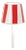 Zafferano Ceramic Red Striped Shade for Poldina Micro Lido Lamp For Sale