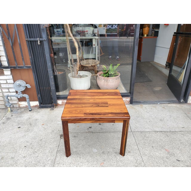 1980s Rosewood Side Table For Sale - Image 11 of 12