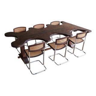 Oak Jeweller's Dining Table For Sale