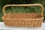 Brown Vintage XXL Handwoven Basket 30" X 16" For Sale - Image 8 of 9
