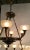 2010s Myran Allan Luxury Lighting Empire Style Bronze and Glass Chandelier For Sale - Image 5 of 6