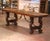 19th Century Spanish Walnut Console or Writing Table on Carved Trestle Base For Sale In Dallas - Image 6 of 12