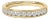 14K Yellow Gold 1/2 Cttw Round Diamond 11 Stone Channel Set Band - Size 4 For Sale