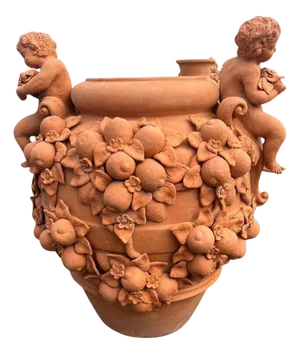 Large Tuscan Terracotta Vase, 20th Century