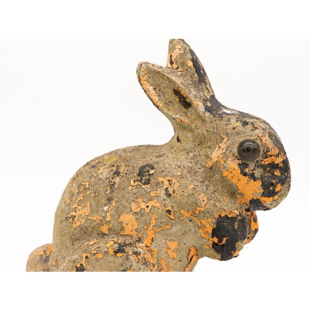 Sculpture Materials Small Bunny Garden Ornament For Sale - Image 7 of 9