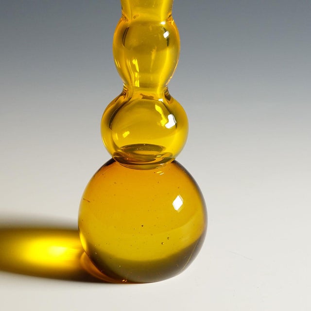 Glass Vintage Murano Art Glass Vase by Franco Moretti Ca. 1970s For Sale - Image 7 of 9