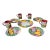 Vintage Colorful Tropical Style Dessert Dish Set- 9 Pieces For Sale
