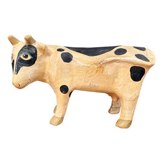 Paper Mache Cow, France, 1970s For Sale
