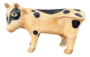 Paper Mache Cow, France, 1970s