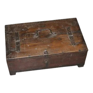 Vintage Rustic Wooden Cash Box