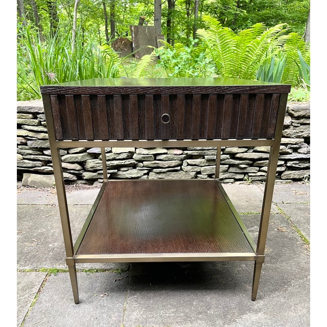 For a bold mid century aesthetic, try this Bernhardt side table on for size. Features sleek lines and handsome grooved...