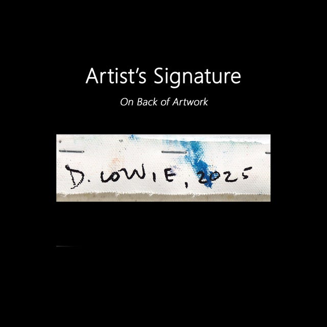 You Can Let the Thought Pass (Triptych) - Textural Landscape Impasto Painting Original Artwork by Dana Cowie For Sale - Image 11 of 11