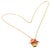 Metal Van Cleef & Arpels 18k Gold Coral Bead Fruit Basket Pendant Necklace For Sale - Image 7 of 12