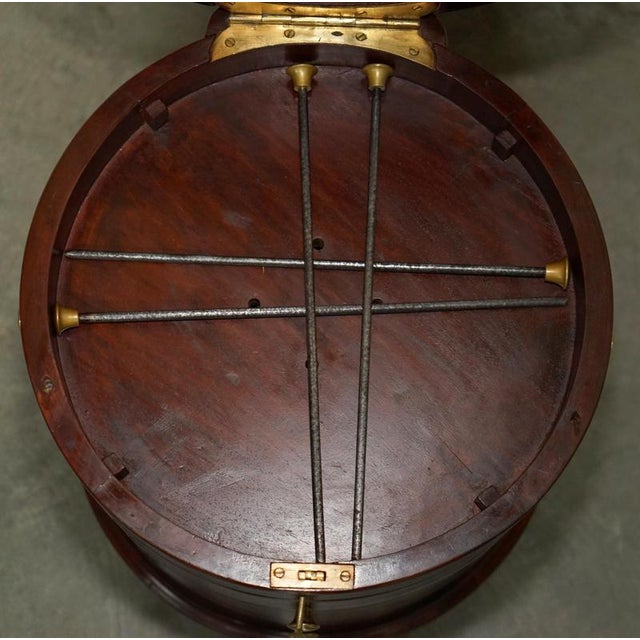 Antique Anglo-Indian Hardwood and Brass Sewing Table with Locking System For Sale - Image 15 of 18