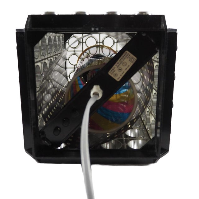 Black Rotina Rotating Effect Novelty Lamp, 1970s For Sale - Image 8 of 18