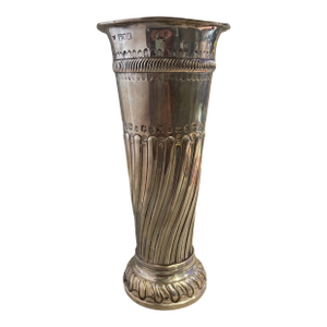 Late 19th Century Victorian Sterling Silver Vase by e.c. Co. England