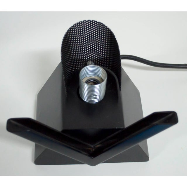 Metal Murano Glass Table Lamps, 1980s, Set of 2 For Sale - Image 7 of 9