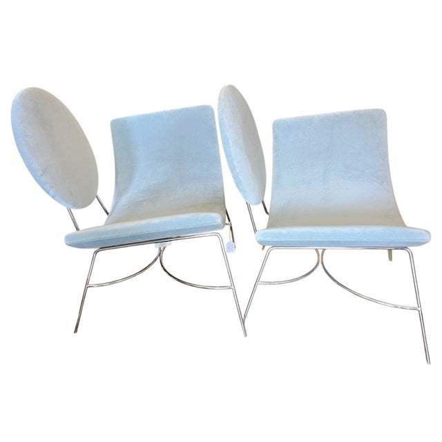 Modern Vintage Pair of Elroy Chairs by Mitchell Gold and Bob Williams For Sale - Image 3 of 12