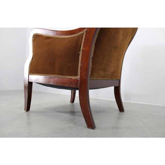 Mid-Century Danish Wingback Armchair from Frits Henningsen, 1950s For Sale - Image 13 of 17