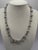 Metal Chain Necklace With Cz's With Earings For Sale - Image 7 of 7