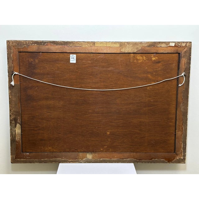 19th Century Oil Painting Wild Stag Male Deer Scottish Highlands Wading Loch Lomond Dated 1880 For Sale - Image 4 of 12