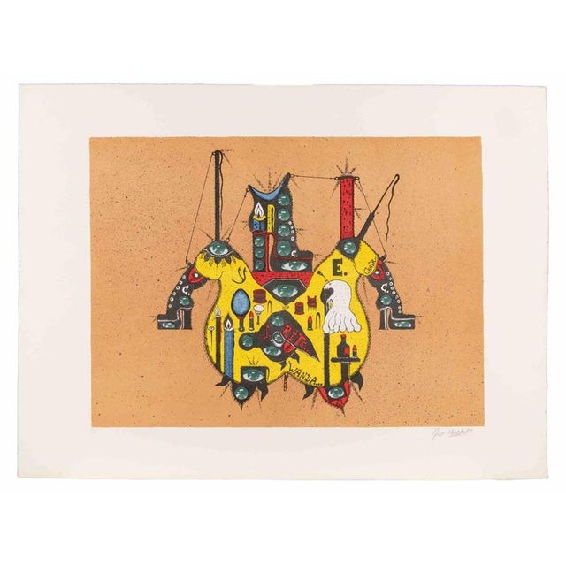 Screen print realized by guy harloff in 1970s. Hand signed and numbered in pencil. Edition of 25. Very good condition. A...