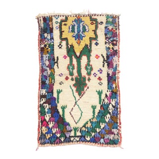 Vintage Azilal Moroccan Rug, 03'06 X 05'06 For Sale
