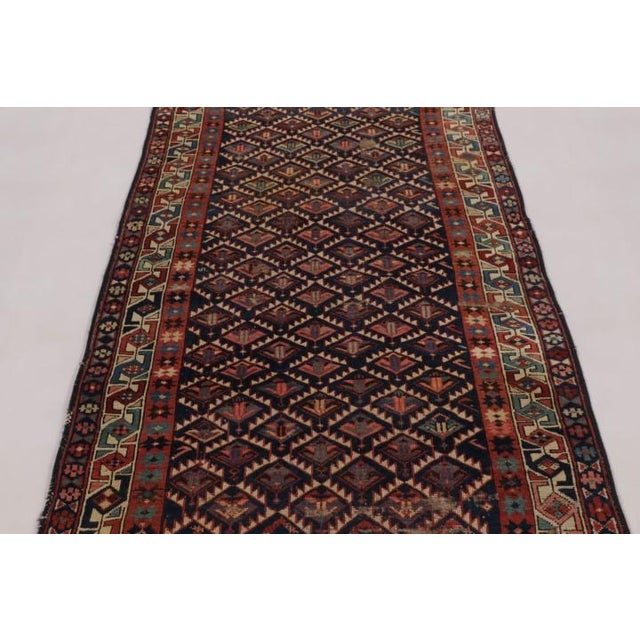 Rug & Kilim Antique Kuba Rug in Beige-Brown With Tribal Geometric Patterns - Rug & Kilim For Sale - Image 4 of 9
