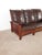 Vintage Antique Style Mission Prairie Arts & Crafts Dark Oak Scallop Back Sofa For Sale In South Bend - Image 6 of 16