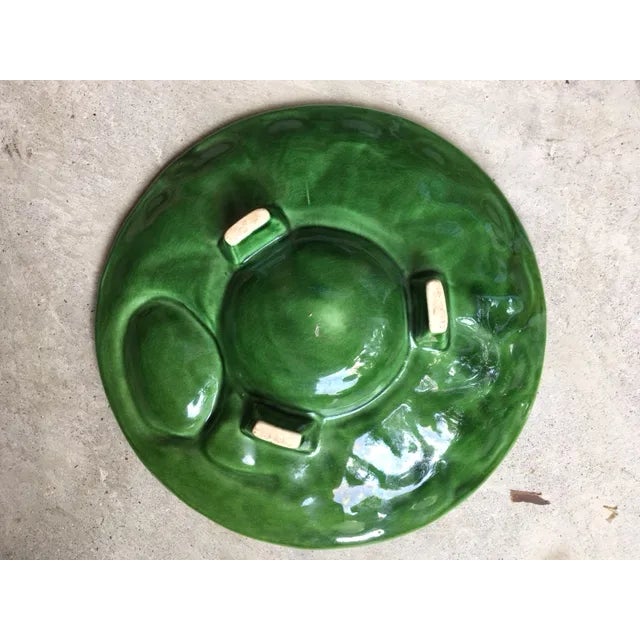 Art Nouveau 19th Century European Antique Majolica Artichoke Dish For Sale - Image 3 of 6