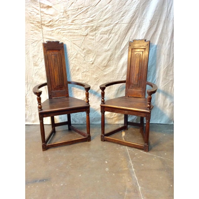 Early 1900s French Walnut Armchairs - a Pair | Chairish