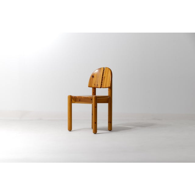 Beige Dining Chairs in Pine from Rainer Daumiller, 1970s, Set of 4 For Sale - Image 8 of 16