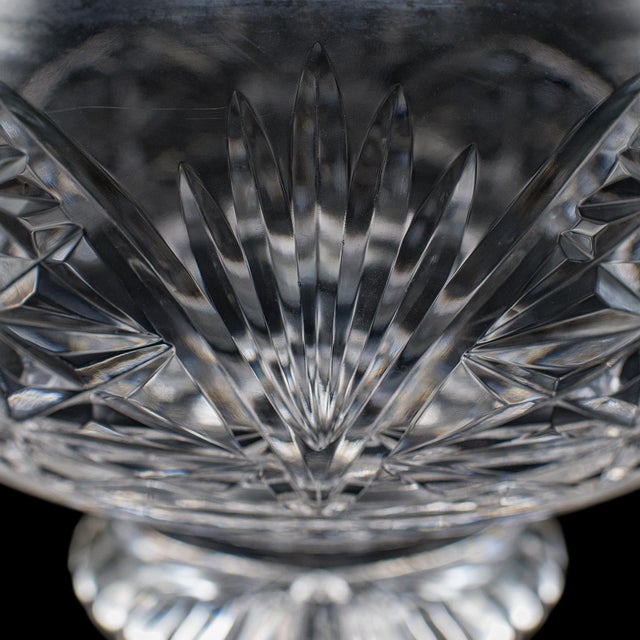 Transparent Vintage Rose Bowl, English, Cut Crystal, Posy, Potpourri, Fruit Dish, Circa 1970 For Sale - Image 8 of 11