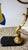 Antique Brass and Marble Pate De Verre Table Lamp, France, 1920s For Sale - Image 6 of 11
