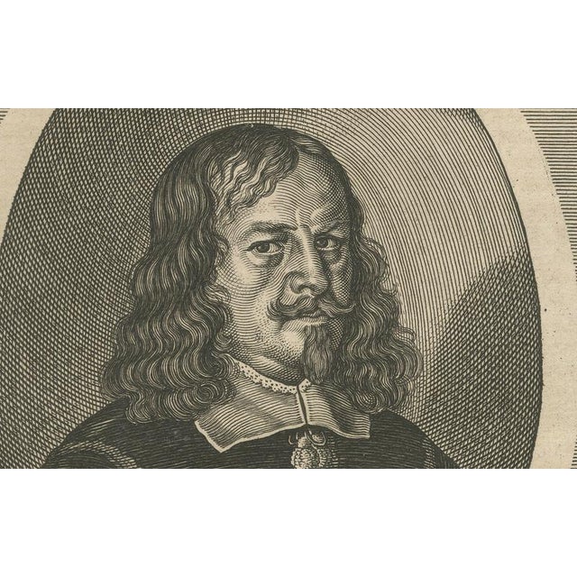 Peace of Westphalia Diplomat Georg Wagner Portrait Engraving, 1652 For Sale - Image 4 of 9