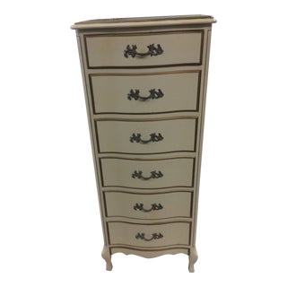 1950s Permacraft Parisian White Wooden Chest For Sale