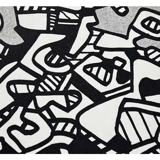 1970s 2 Jean Dubuffet Lithograph Double ~ Ltd. Ed. - Vacuum Forms W/Frame (Set of 2) For Sale - Image 5 of 7