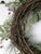 Vintage Christmas Wreath With Twig Frame and Frosted Greenery For Sale - Image 4 of 8