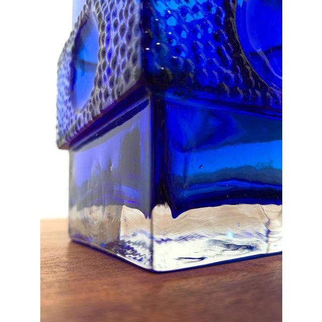 Space Age Glass Block Vase, 1960s For Sale - Image 9 of 18