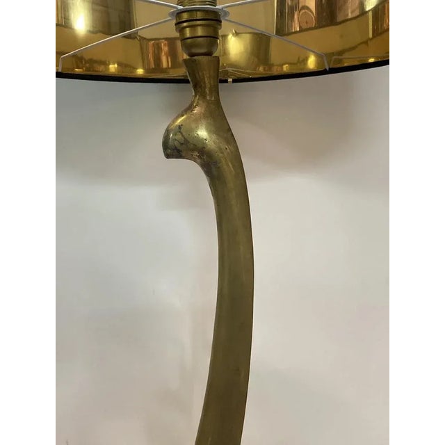 Large Bronze Lamp by Ricardo Scarpa, 1950s For Sale - Image 4 of 8