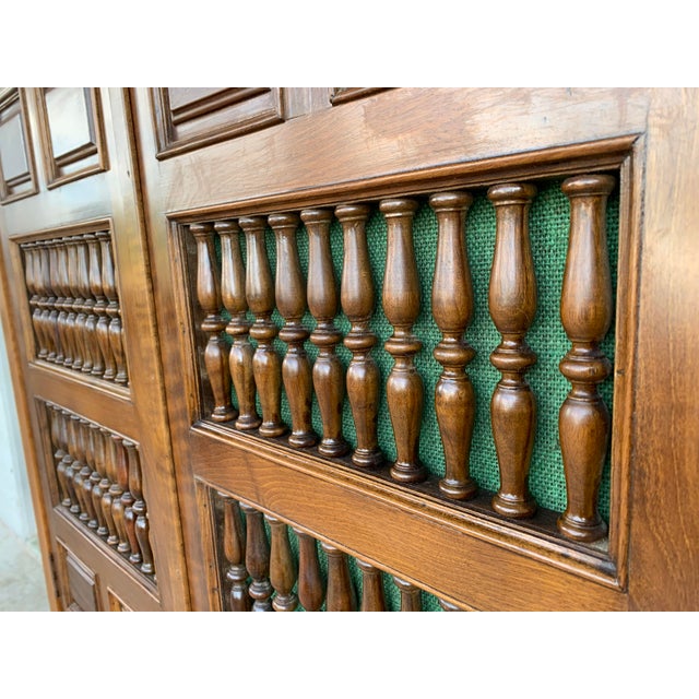Brown 19th Century Cupboard or Cabinet, Walnut, Castillian Influence, Spain, Restored For Sale - Image 8 of 13