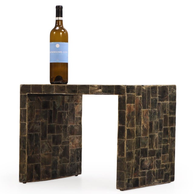 A Mica End Table or Small Coffee Table, in the Manner of Jean-Michel Frank For Sale - Image 4 of 6