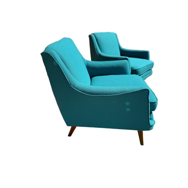 Mid-Century Modern Armchairs - Pair - Restored For Sale - Image 4 of 18
