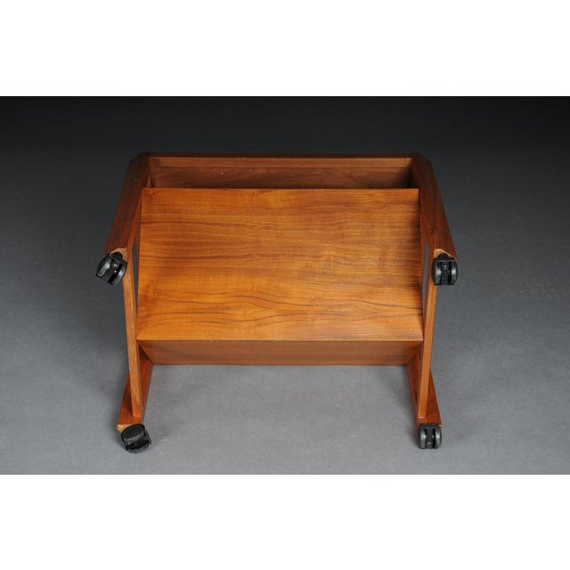Newspaper Table with Rack by Aksel Kjersgaard, 1970s For Sale - Image 11 of 12