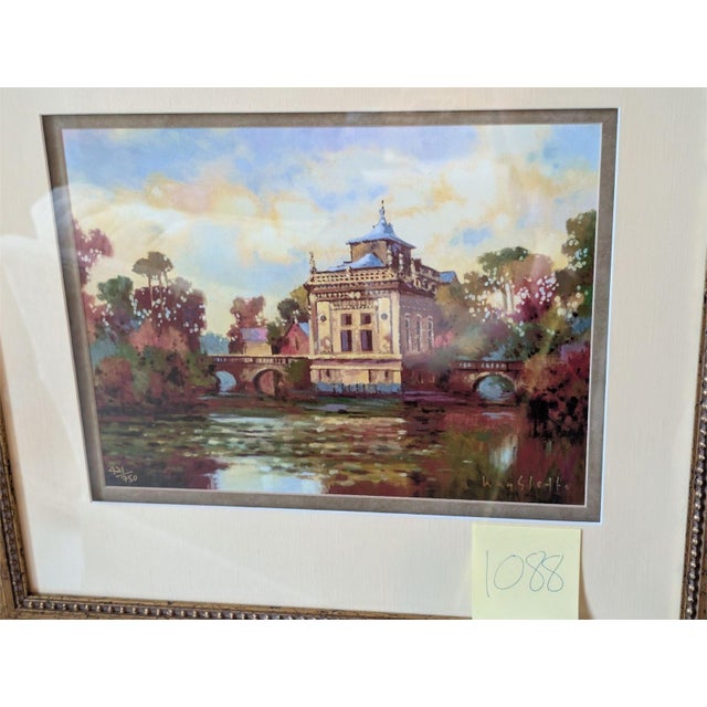 The Max Hayslette Limited Edition Giclee Print, Ethan Allen "Suite Series A," framed, is a medium-sized landscape-oriented...