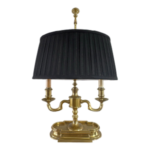 Vintage Solid Brass Bouilotte Style Table Lamp by Frederick Cooper