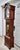 Wood Traditional Mahogany Grandmother Clock Vintage Mechanical Embossed Dial For Sale - Image 7 of 18