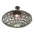 Bruno Rainaldi for Terzani Round g.r.a. Silver Nickel Ceiling Pendant For Sale